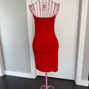 Zara Strapless Red Dress